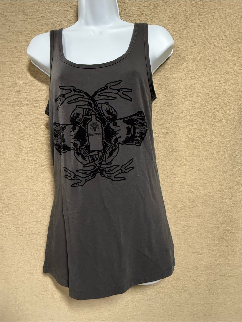 Next Level Apparel Charcoal Gray Graphic Tank - Scoop Neck Sleeveless